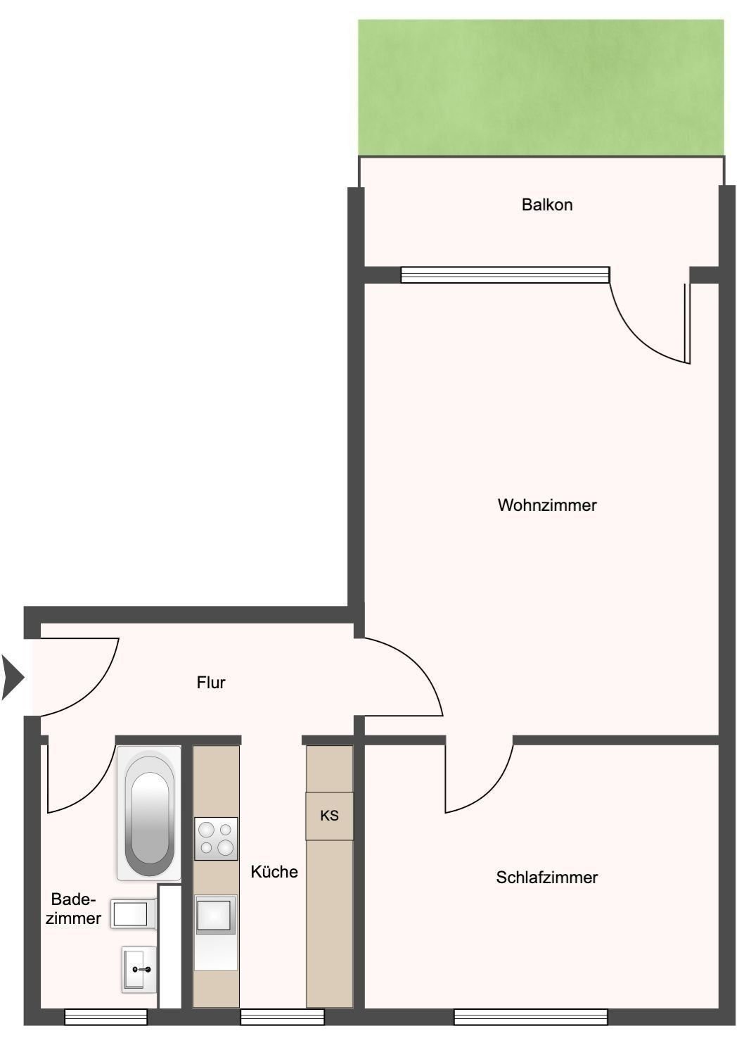 Wohnung zum Kauf als Kapitalanlage geeignet 295.000 € 2 Zimmer 60 m²<br/>Wohnfläche Niendorf Hamburg 22459