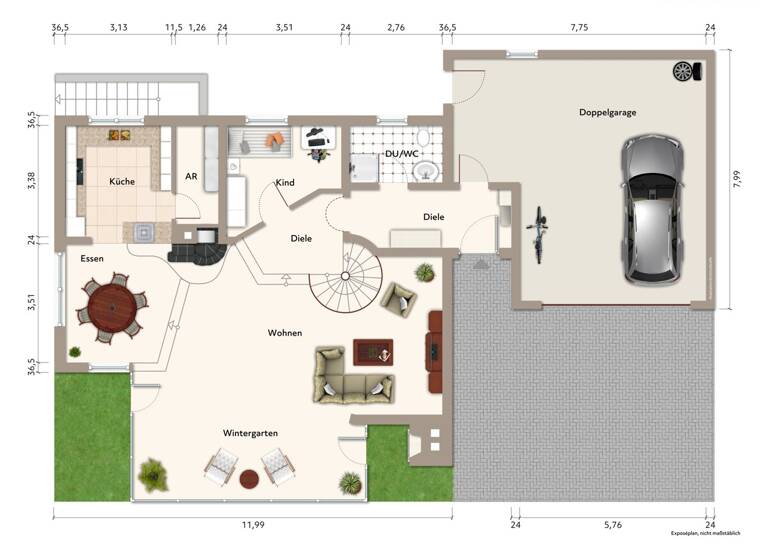 Einfamilienhaus zum Kauf 499.000 € 5 Zimmer 157 m² 676 m² Grundstück Lauben 87761