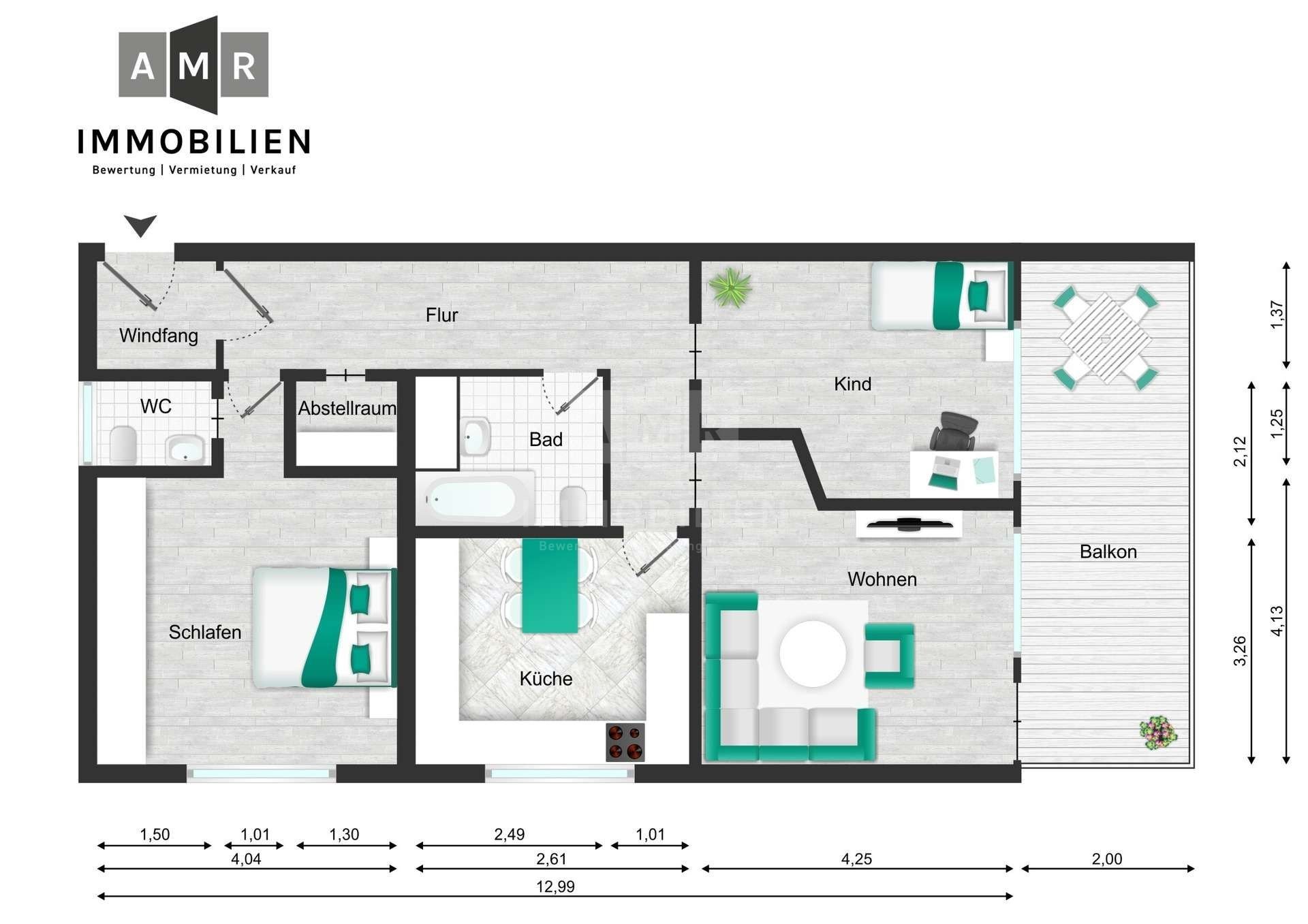 Wohnung zum Kauf 410.000 € 3 Zimmer 89 m²<br/>Wohnfläche EG<br/>Geschoss Friedrichshafen - West 3 Friedrichshafen 88045