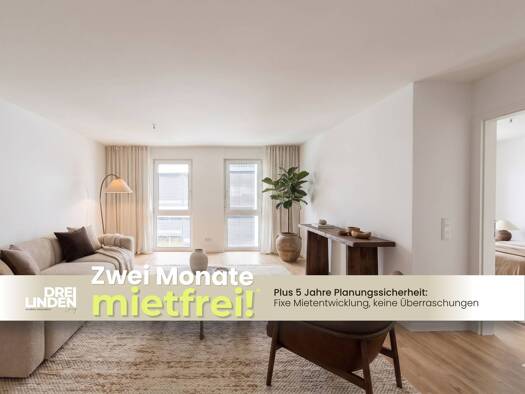 Wohnung zur Miete - Erstbezug 845 € 2 Zimmer 62,1 m² 1. Geschoss frei ab sofort Dreilindenstraße 6 Altlindenau Alt-West 04177