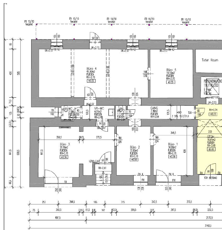 Bürofläche zur Miete 794 € 5 Zimmer Waldeggstraße 68 Linz Linz 4020