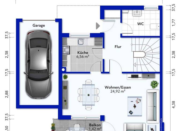 Doppelhaushälfte zum Kauf 349.000 € 5 Zimmer 106 m² 361 m² Grundstück Geesthacht 21502