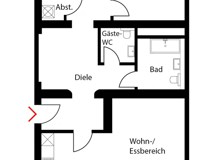 Wohnung zum Kauf 490.000 € 3 Zimmer 89,8 m² Nauener Vorstadt Potsdam 14469