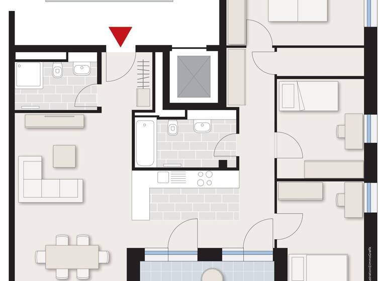 Wohnung zur Miete 1.500 € 4 Zimmer 101 m² 2. Geschoss frei ab sofort Hahnenweide 4 Dornstadt 89160