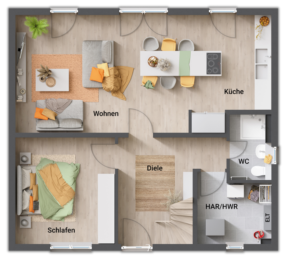 Einfamilienhaus zum Kauf 250.419 € 4 Zimmer 136 m²<br/>Wohnfläche 887 m²<br/>Grundstück Mühlhausen Mühlhausen 99974