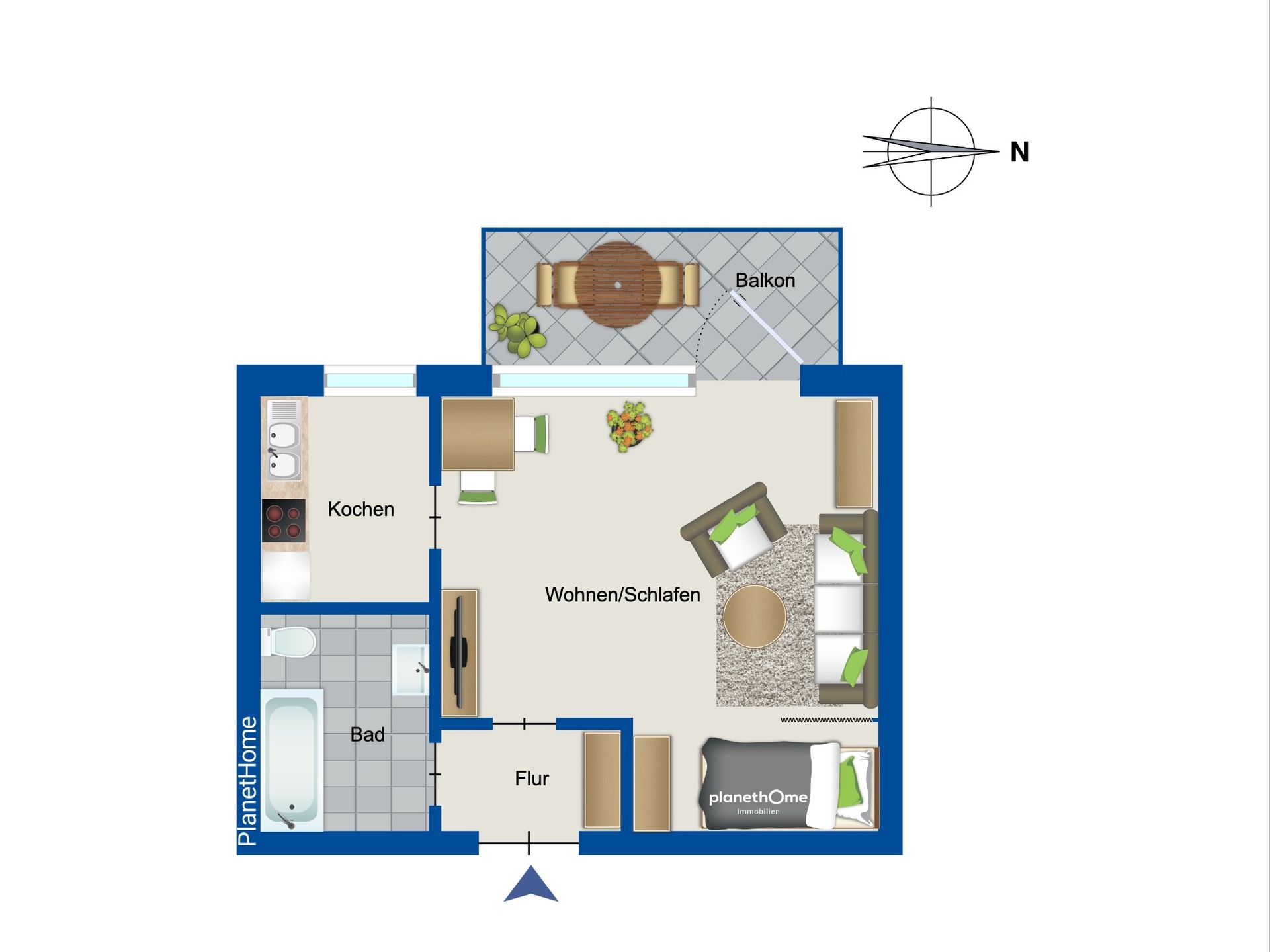 Wohnung zum Kauf 70.000 € 1 Zimmer 35 m²<br/>Wohnfläche Dauelsen Verden 27283