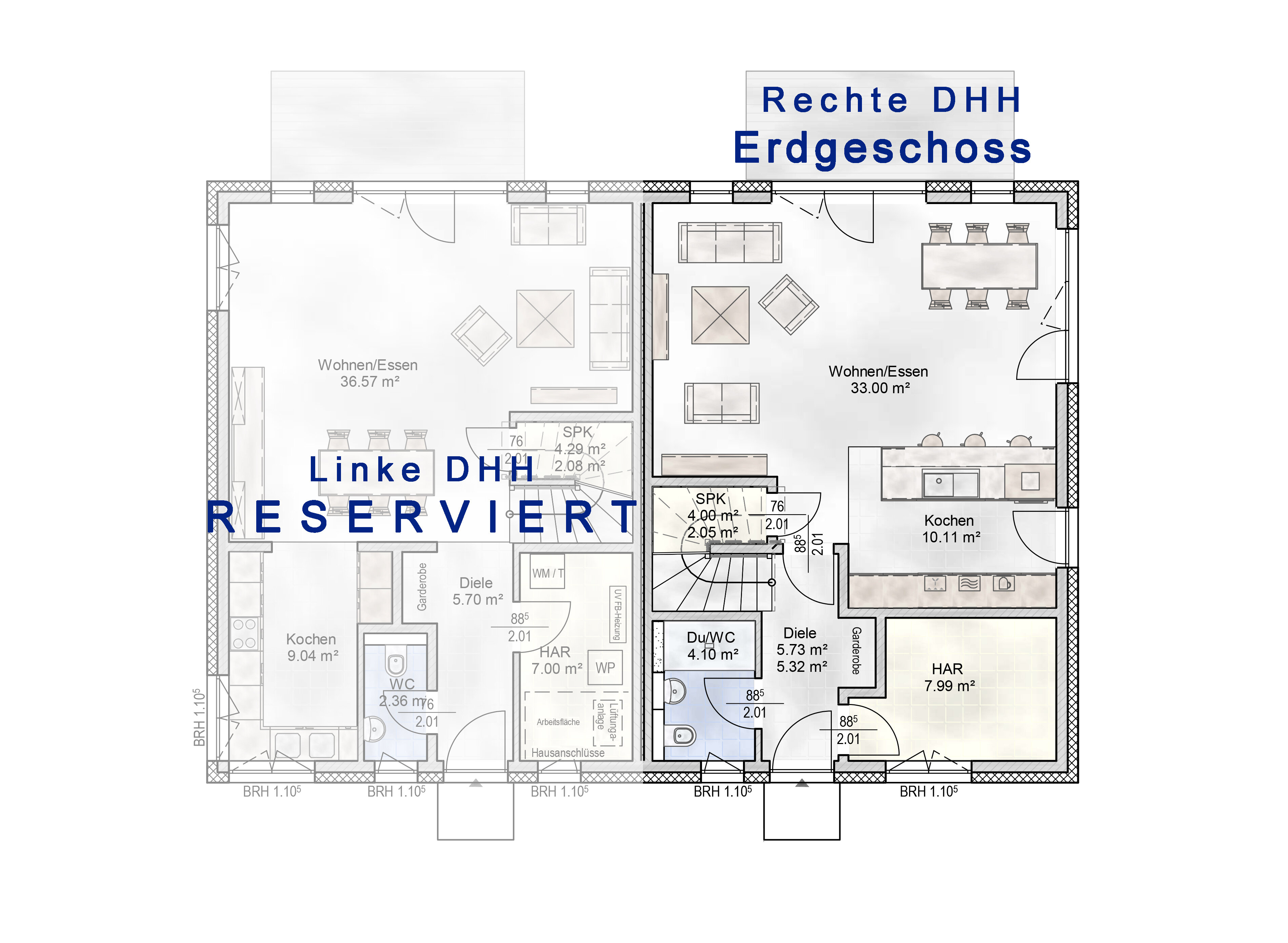 Doppelhaushälfte zum Kauf 575.000 € 4 Zimmer 116,5 m²<br/>Wohnfläche 340 m²<br/>Grundstück ab sofort<br/>Verfügbarkeit Rahlstedt Hamburg 22143