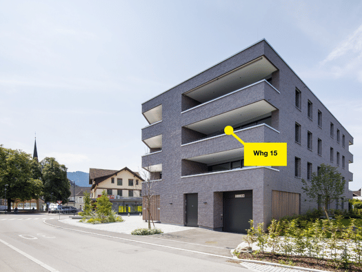 Terrassenwohnung zum Kauf - Erstbezug 537.000 € 3 Zimmer 73,2 m² 2. Geschoss Sebastianstraße 1 Feldkirch 6800