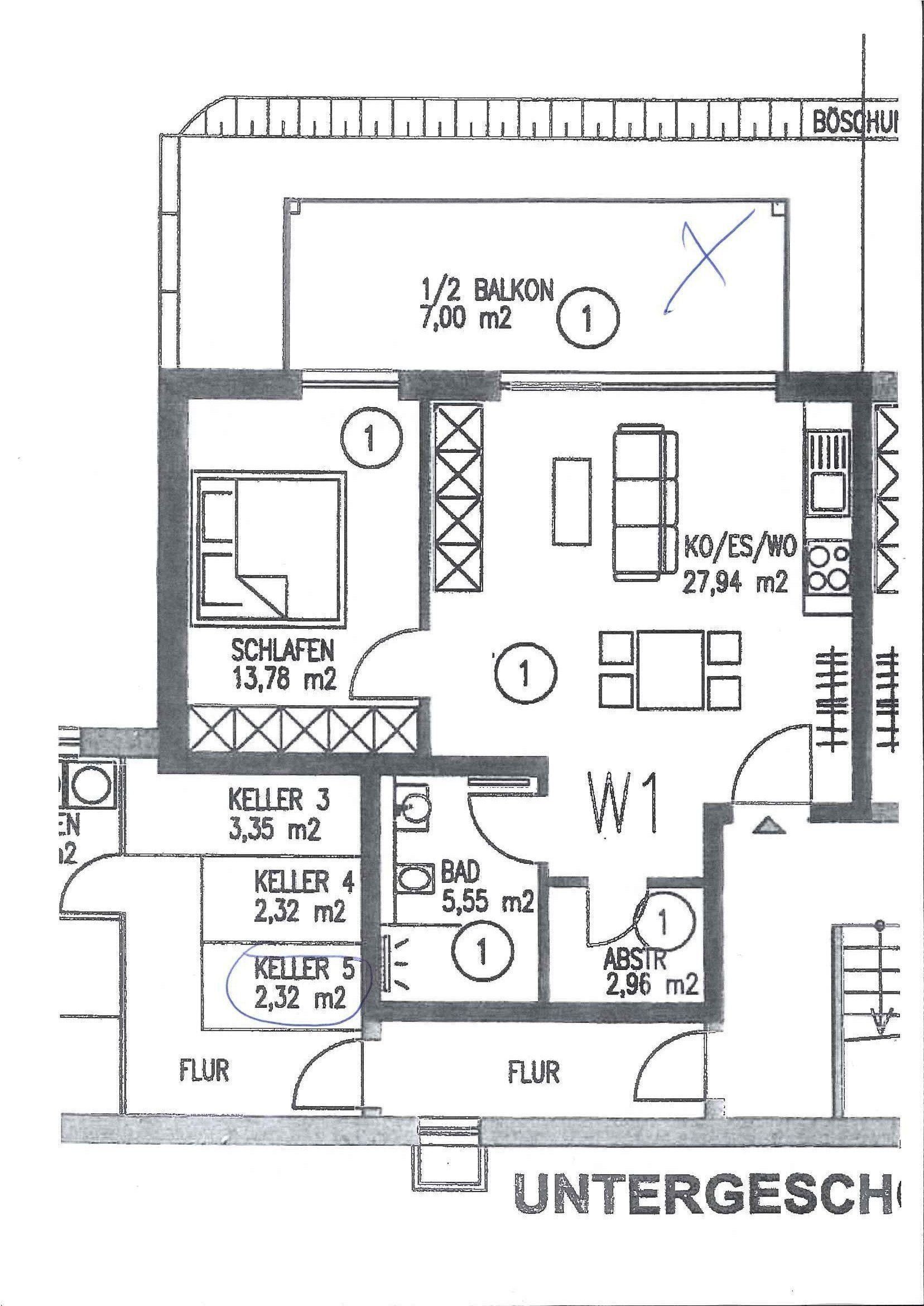 Wohnung zur Miete 800 € 2 Zimmer 57,2 m²<br/>Wohnfläche ab sofort<br/>Verfügbarkeit Wendelinusstraße 48 Irsch 2 Trier 54296