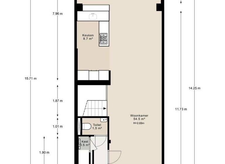 Haus zum Kauf 1.150.000 € 4 Zimmer 131 m² 144 m² Grundstück rustenburgerstraat 376 H amsterdam 1072 HG