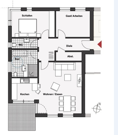 Wohnung zum Kauf provisionsfrei 334.500 € 3 Zimmer 85,8 m²<br/>Wohnfläche Statistischer Bezirk 41 Hamm 59067