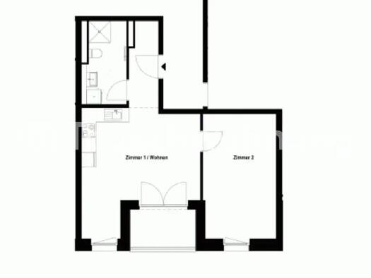Wohnung zur Miete nur mit Wohnberechtigungsschein Tauschwohnung 318 € 2 Zimmer 49 m² 2. Geschoss Kaulsdorf Berlin 12689