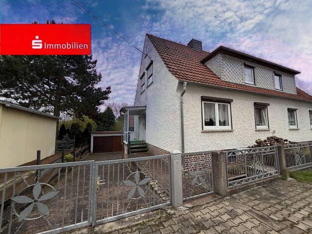 Doppelhaushälfte zum Kauf 135.000 € 4 Zimmer 148 m² 535 m² Grundstück Görmar Mühlhausen/Thüringen 99974