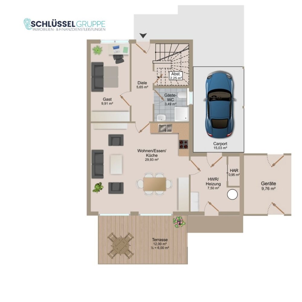 Doppelhaushälfte zum Kauf 309.000 € 5 Zimmer 110 m²<br/>Wohnfläche 305 m²<br/>Grundstück Großwolderfeld Westoverledingen 26810