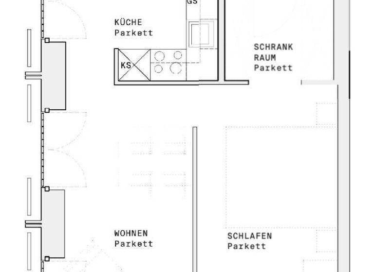 Wohnung zur Miete - Erstbezug 757 € 2 Zimmer 45 m² 11. Geschoss Wien 1220