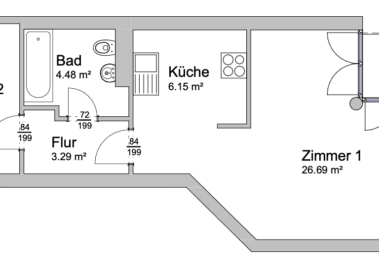 Wohnung zum Kauf 265.000 € 2 Zimmer 53 m² 2. Geschoss frei ab sofort Wiclefstraße 69 Moabit Berlin 10551
