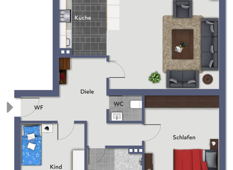 Wohnung zum Kauf 285.000 € 4 Zimmer 95 m²<br/>Wohnfläche EG<br/>Geschoss Cracau Krefeld / Cracau 47799