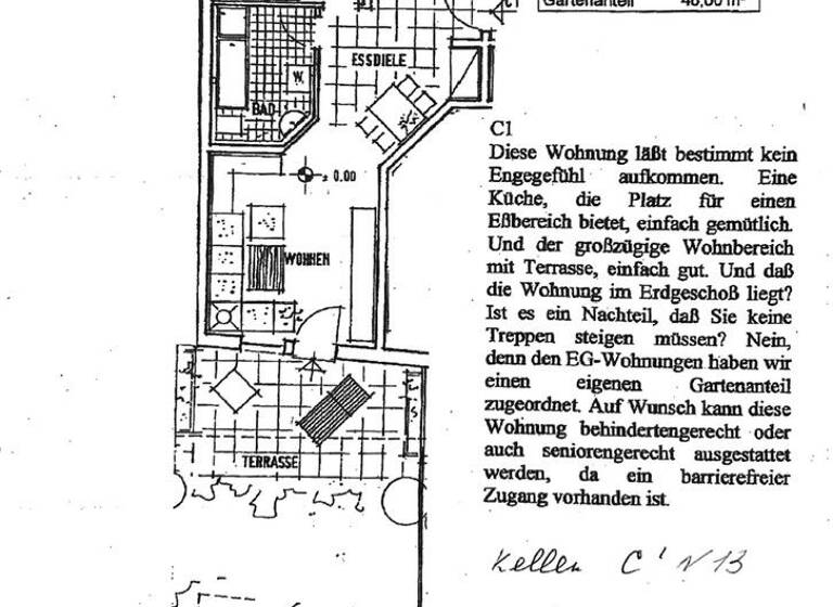 Terrassenwohnung zum Kauf provisionsfrei 245.000 € 2 Zimmer 69 m²<br/>Wohnfläche EG<br/>Geschoss Am Mühlbach 17 Ansbach Asnabch 91522
