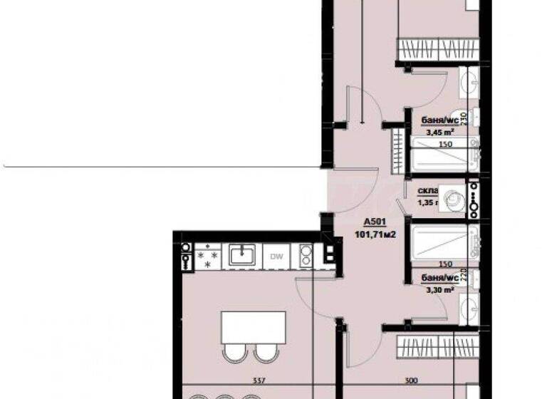 Studio zum Kauf 160.000 € 3 Zimmer 101,7 m² Burgas