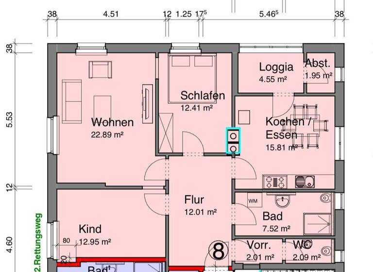 Loft zur Miete 1.680 € 4 Zimmer 94,2 m² Geschoss 4/5 frei ab sofort Schillerstraße 12 Stadtmitte Esslingen am Neckar 73728