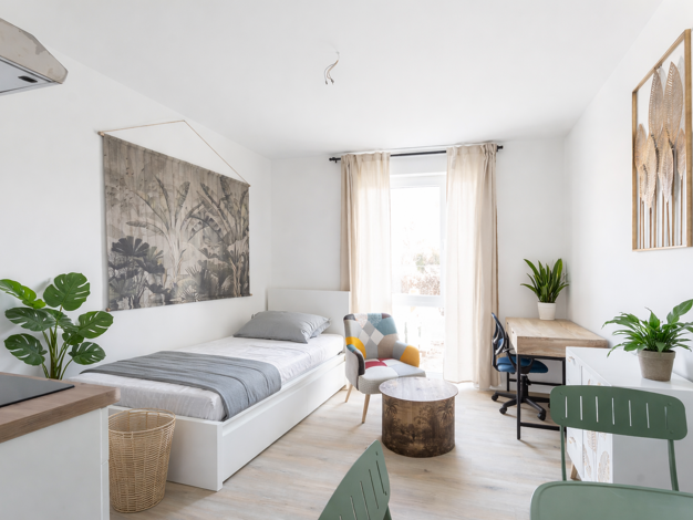 Studio zur Miete - Erstbezug 388 € 1 Zimmer 22,2 m² 5. Geschoss frei ab sofort Hansastraße 22 Alte Neustadt Magdeburg 39106