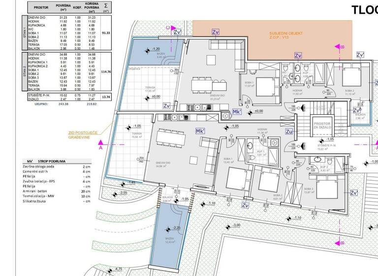 Wohnung zum Kauf 800.000 € 4 Zimmer Sibenik - Okolica 22000