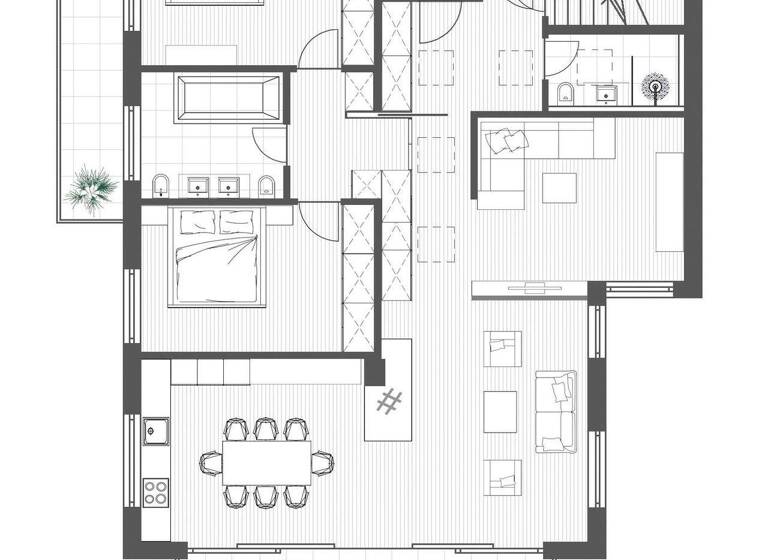 Penthouse zum Kauf 1.800.000 € 4 Zimmer 154 m² 2. Geschoss Anselm-Sparber-Straße 2 Pfalzen 39030