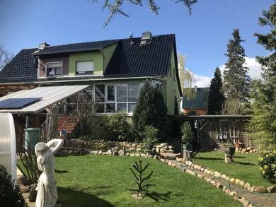 Doppelhaushälfte zum Kauf 469.000 € 8 Zimmer 180,8 m² 1.034 m² Grundstück Weseram Roskow - Weseram 14778