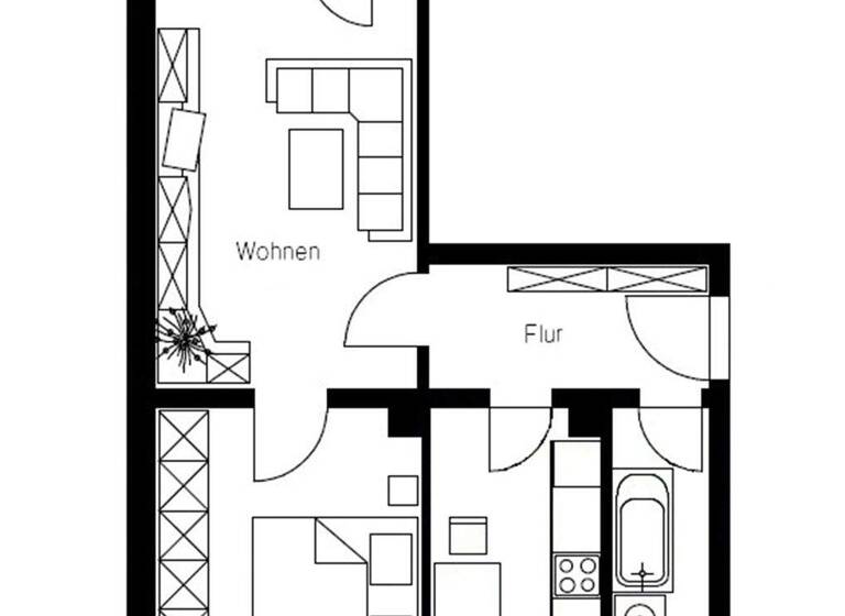 Wohnung zum Kauf 110.000 € 2 Zimmer 52,5 m² 1. Geschoss Gohlis-Nord Leipzig 04157