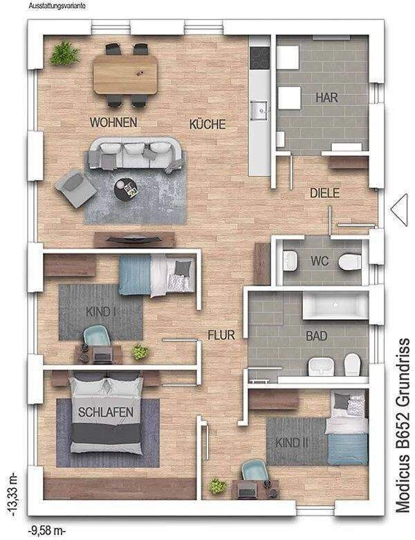 Immobilie in Stolpe - Moderner Bungalow (105 m²)!! Großzügiges wohnen im Grünen: 920 m² Grundstück in Stolpe - Bild 4