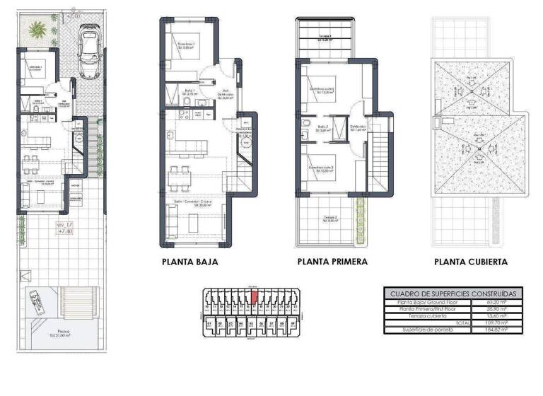 Villa zum Kauf - Erstbezug provisionsfrei 399.900 € 4 Zimmer 112 m² 180 m² Grundstück Los Alcazares
