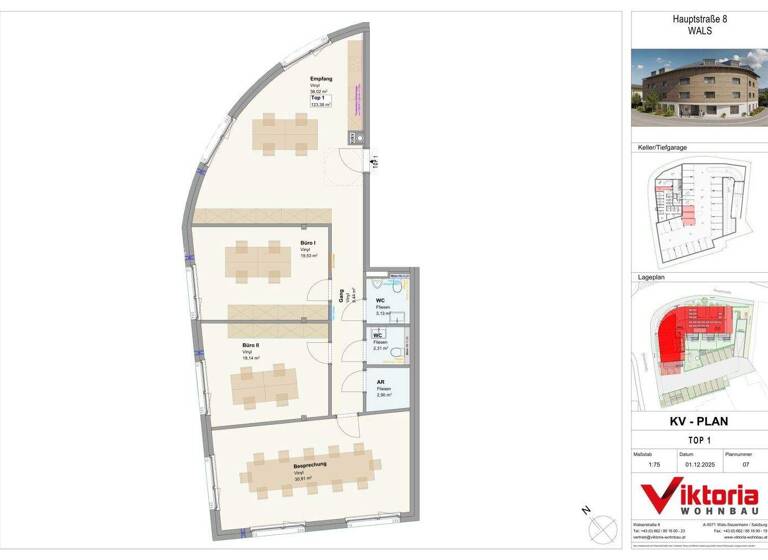 Büro zum Kauf - Erstbezug 698.000 € 4 Zimmer Wals-Siezenheim 5071