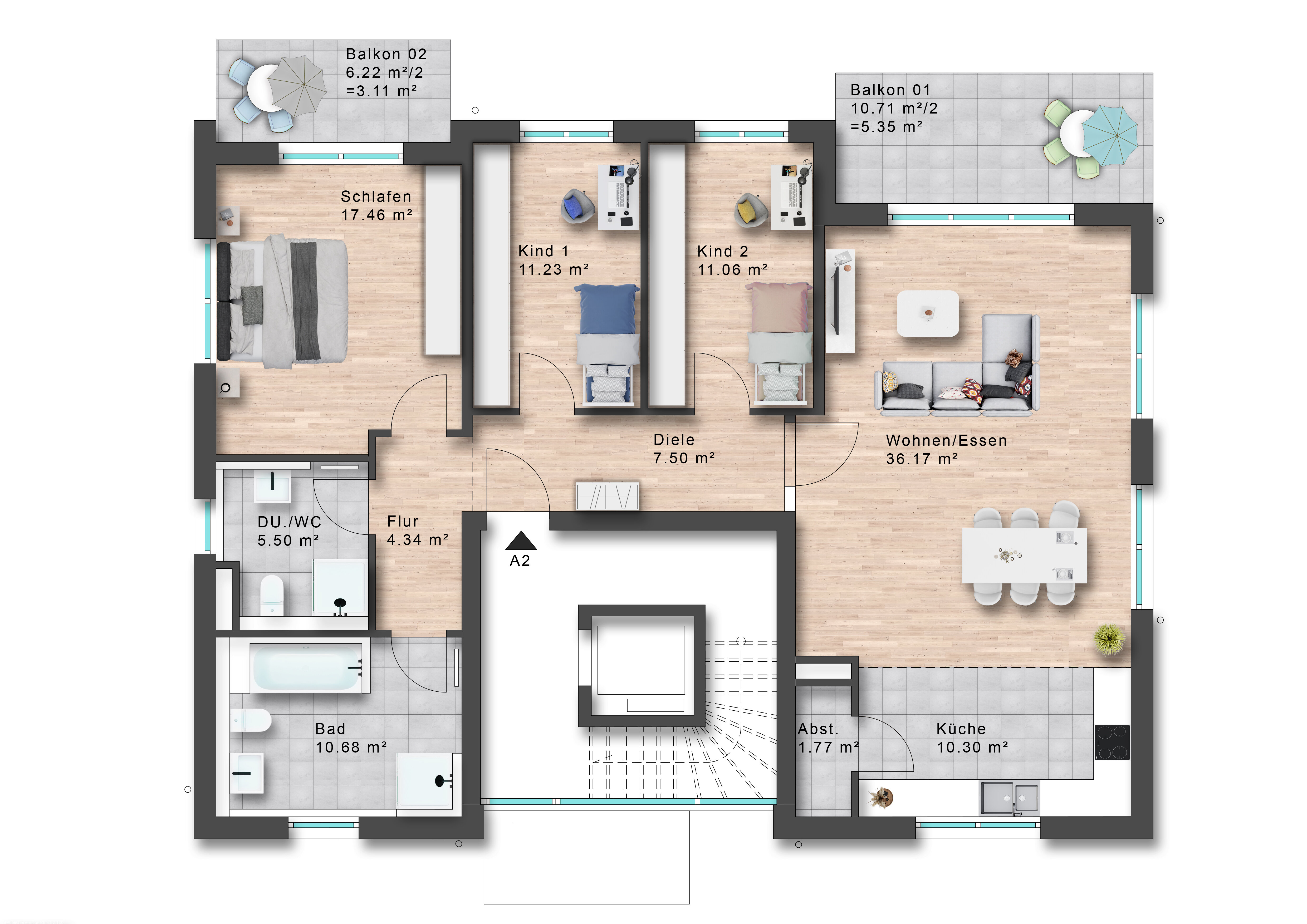 Wohnung zum Kauf provisionsfrei 775.000 € 4 Zimmer 124,5 m²<br/>Wohnfläche 1.<br/>Geschoss ab sofort<br/>Verfügbarkeit Dorfstraße 42 Heuweiler 79194