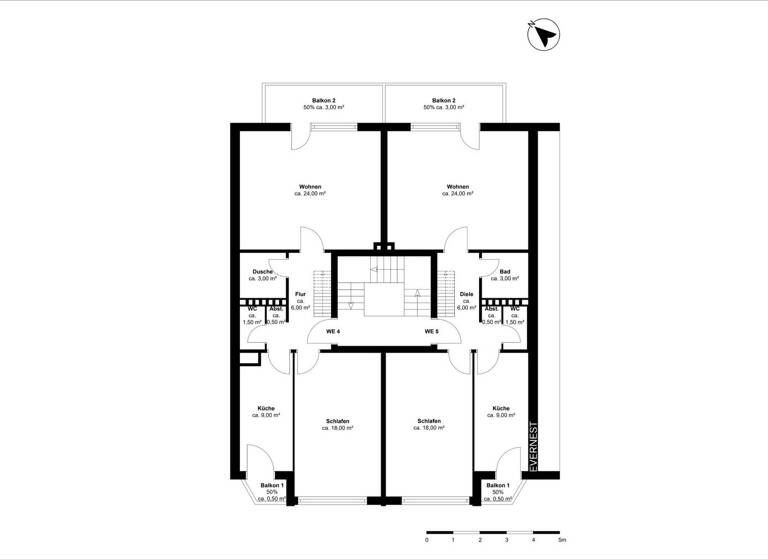 Maisonette zum Kauf 1.050.000 € 9 Zimmer 256 m² 2. Geschoss Gerresheim Düsseldorf 40625