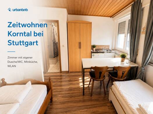 WG-Zimmer zur Miete auf Zeit 680 € 14 m² frei ab sofort Stammheimer Straße Kallenberg Korntal-Münchingen 70825