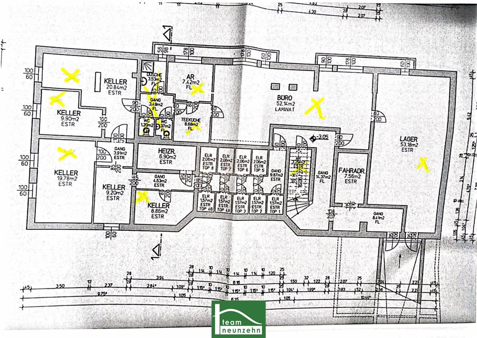 Büro-/Praxisfläche zur Miete 691 € 10 Zimmer 74 m²<br/>Bürofläche Stixneusiedl 2463