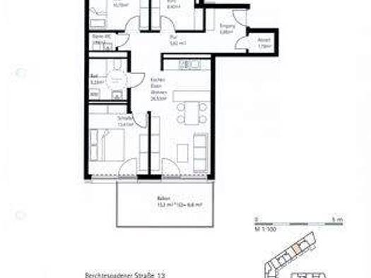 Wohnung zur Miete 1.118 € 4 Zimmer 86 m² 2. Geschoss Burghausen Burghause 84489