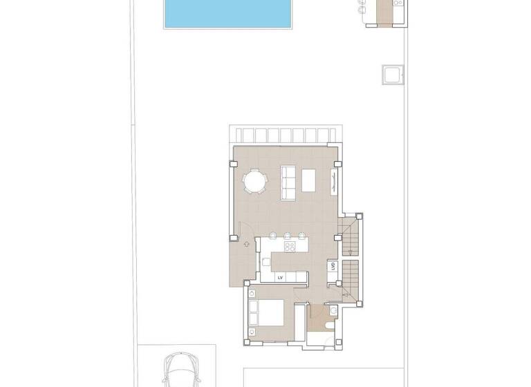 Doppelhaushälfte zum Kauf provisionsfrei 638.650 € 4 Zimmer 208 m² 432 m² Grundstück Polop