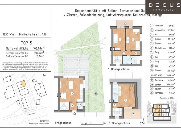 Doppelhaushälfte zum Kauf 988.000 € 4 Zimmer 106,1 m² Wien 1230