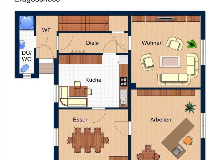 Doppelhaushälfte zum Kauf 98.000 € 4 Zimmer 110 m² 676 m² Grundstück Gröbern Muldestausee 06774