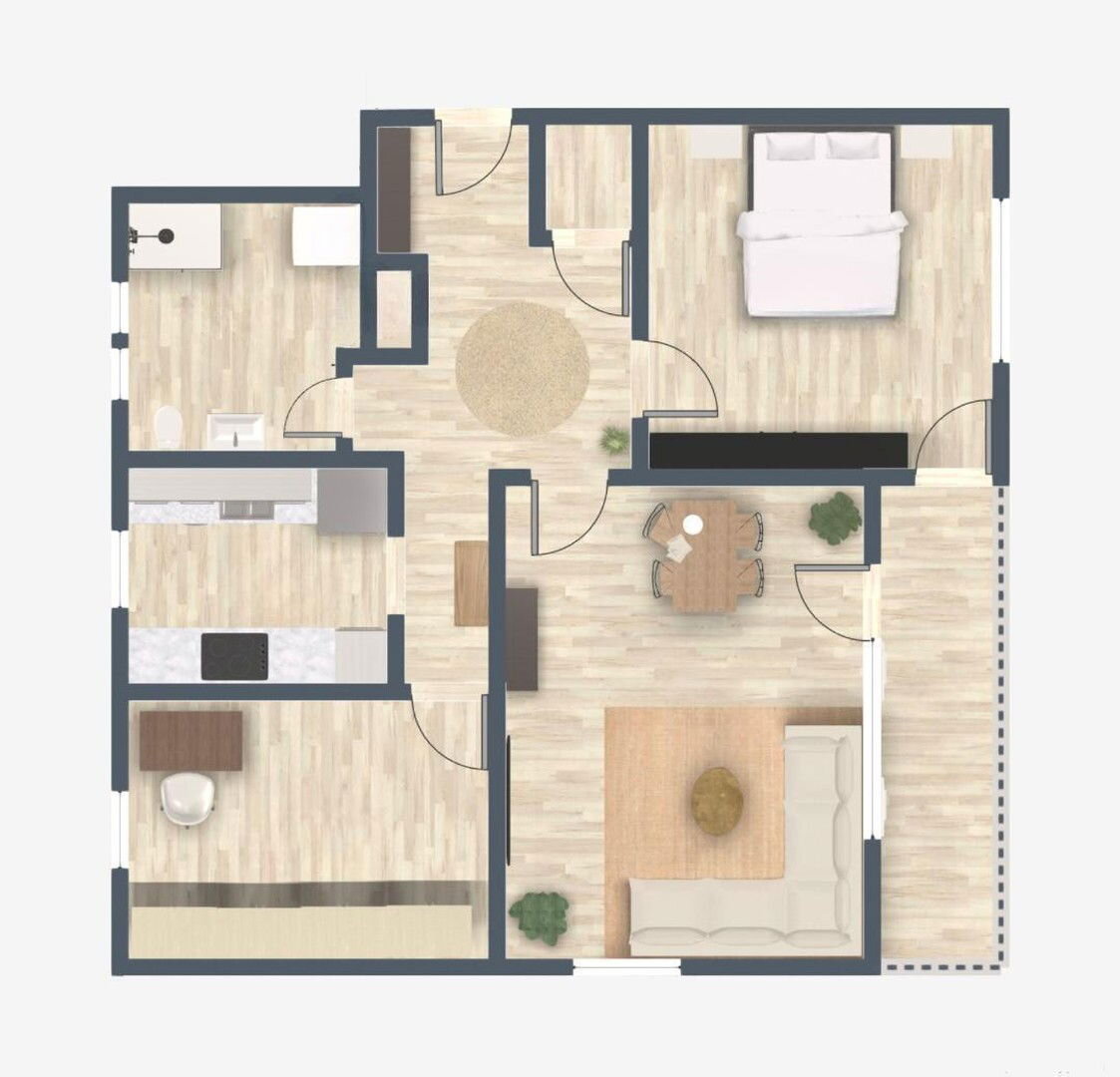 Wohnung zum Kauf provisionsfrei 299.000 € 3 Zimmer 81,2 m²<br/>Wohnfläche 1.<br/>Geschoss 15.01.2025<br/>Verfügbarkeit Hagenbach 76767