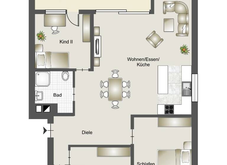 Wohnung zum Kauf 700.000 € 4,5 Zimmer 118,2 m²<br/>Wohnfläche 2.<br/>Geschoss Sillenbuch Stuttgart / Sillenbuch 70619