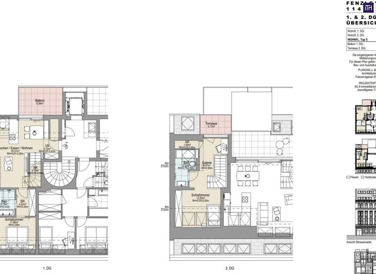 WG-Zimmer zum Kauf - Erstbezug 649.000 € 3 Zimmer 82 m² 4. Geschoss Fenzlgasse Wien 1140