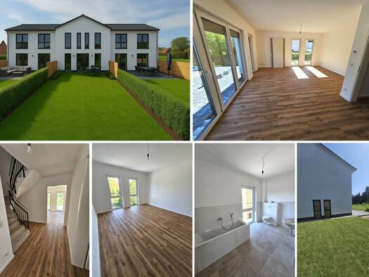 Reihenendhaus zur Miete - Erstbezug 1.650 € 4 Zimmer 136,6 m² 432 m² Grundstück Friedersdorf Muldestausee 06774