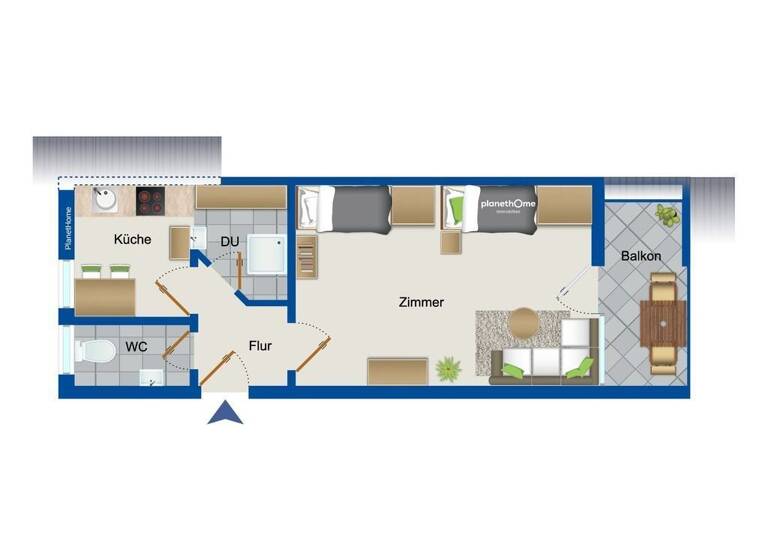 Wohnung zum Kauf 55.000 € 1 Zimmer 37 m²<br/>Wohnfläche 2.<br/>Geschoss Schönwald im Schwarzwald 78141
