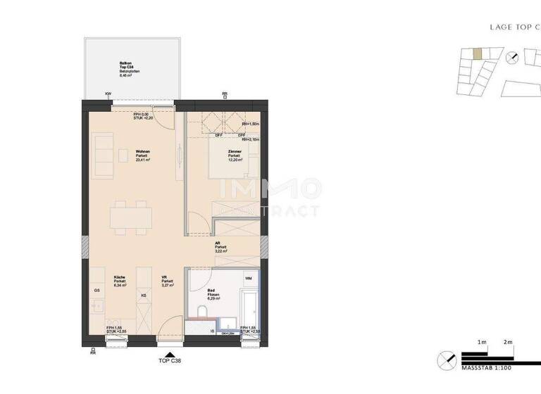 Wohnung zum Kauf - Erstbezug provisionsfrei 239.000 € 2 Zimmer 54,7 m² Ufer Linz 4030