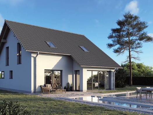 Einfamilienhaus zum Kauf - Erstbezug 487.700 € 5 Zimmer 124 m² 743 m² Grundstück Straße des Friedens 15 B Hohenweiden Schkopau-Hohenweiden 06258