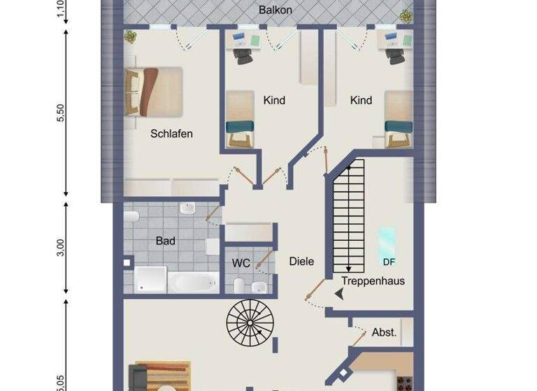 Wohnung zum Kauf 315.000 € 4,5 Zimmer 124 m² 3. Geschoss Grießen Klettgau / Grießen 79771