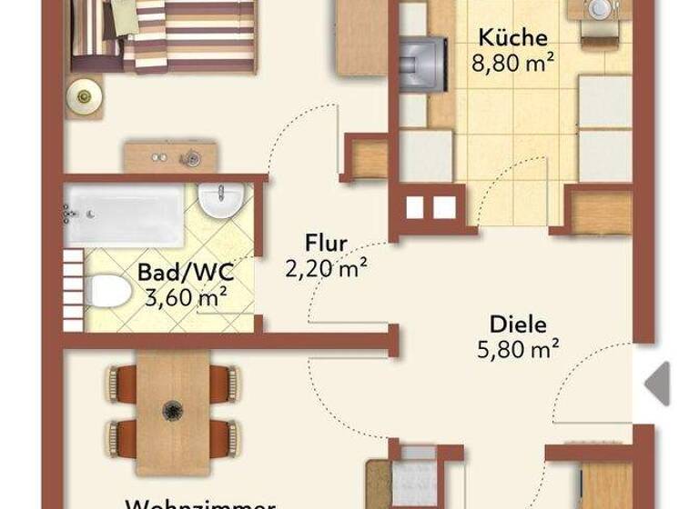 Wohnung zum Kauf 275.000 € 3 Zimmer 65,6 m² 3. Geschoss Böckingen Heilbronn 74080