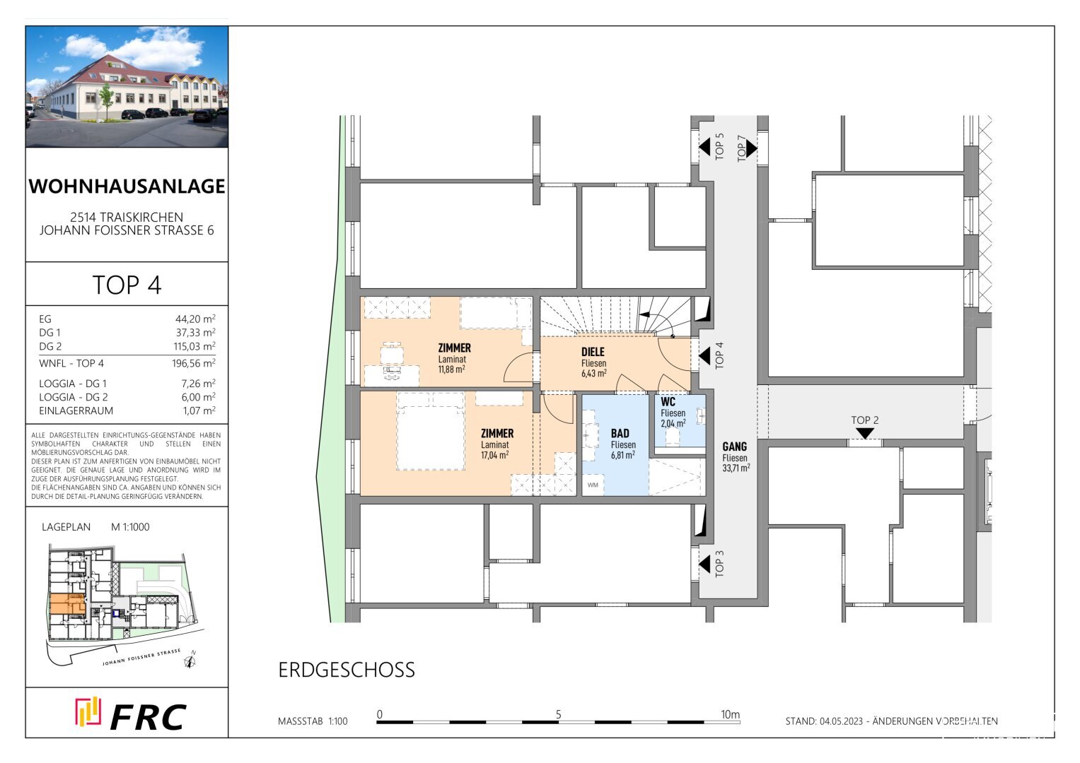 Maisonette zum Kauf provisionsfrei 849.000 € 4 Zimmer 195,8 m²<br/>Wohnfläche EG<br/>Geschoss Johann Foissner-Straße 6 Traiskirchen 2514